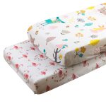 ALVABABY Changing Pad Covers 2pack 100% Organic Cotton Soft and Light Baby Cradle Mattress for Boys and Girls 2TWCZ08